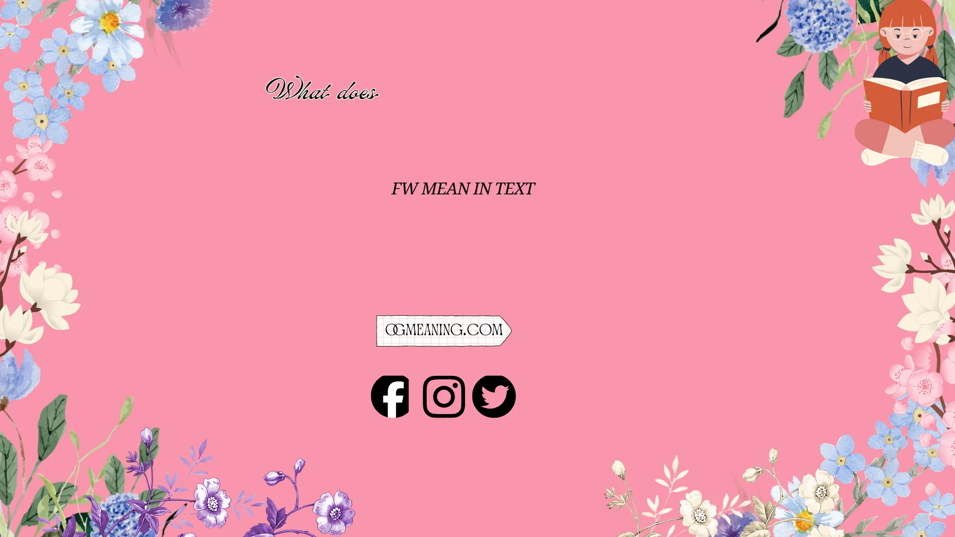 what does fw mean in text