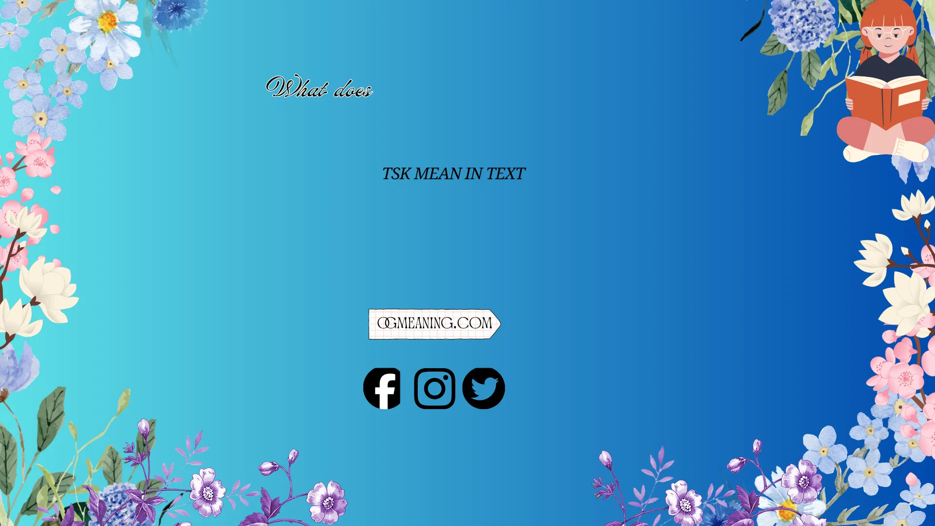 what does tsk mean in text