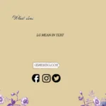what does lg mean in text