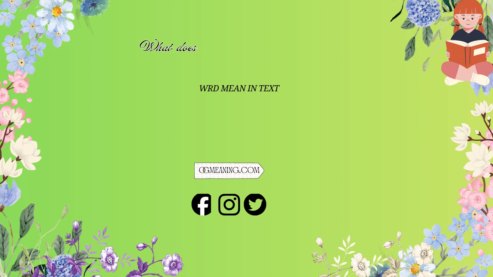 what does wrd mean in text