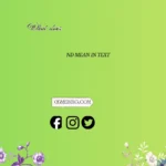 what does nd mean in text
