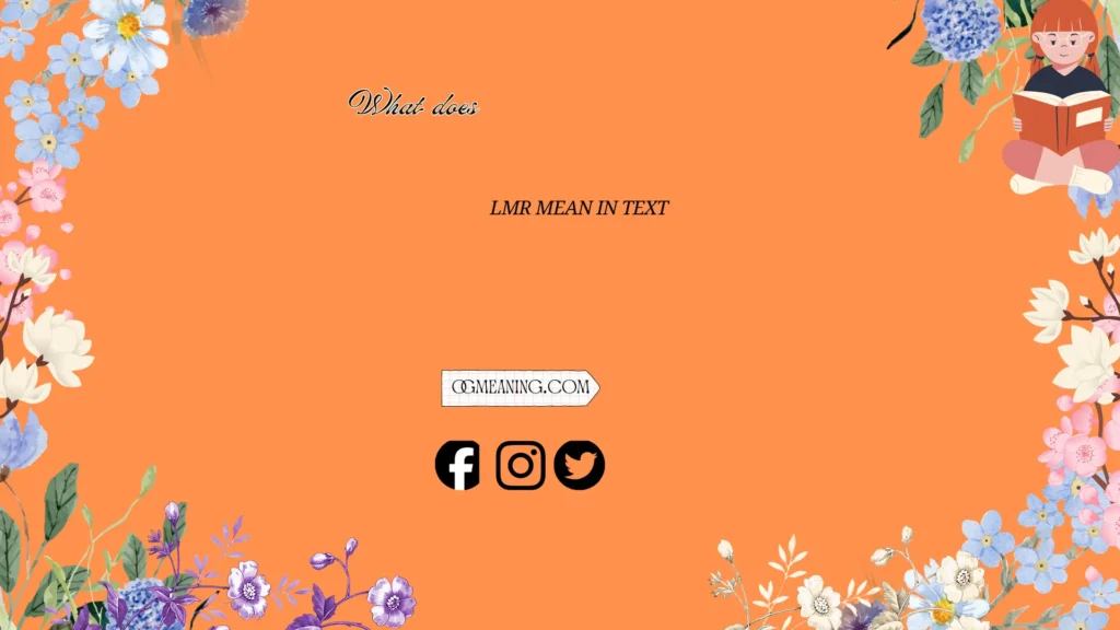 "what does lmr mean in text"