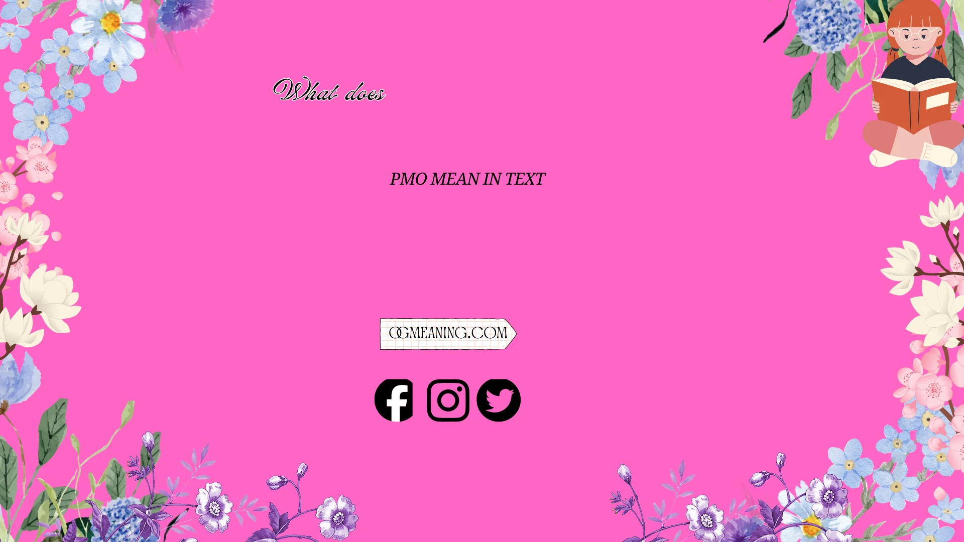What Does PMO Mean in Text