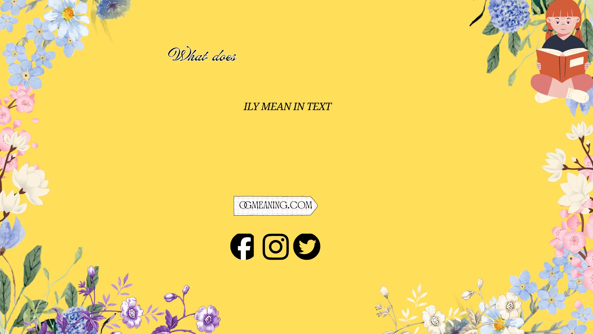 what does ily mean in text