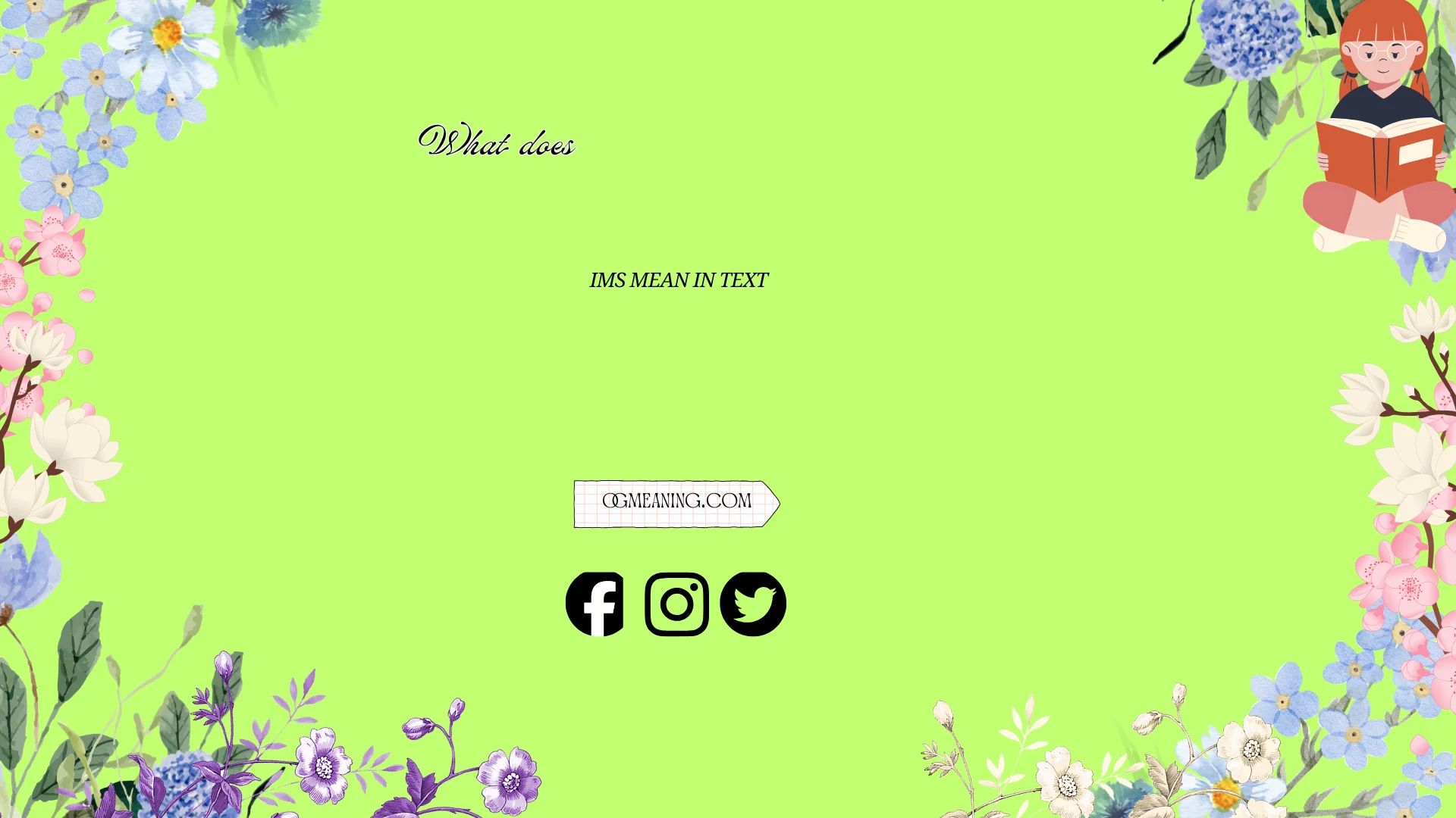 what does ims mean in text