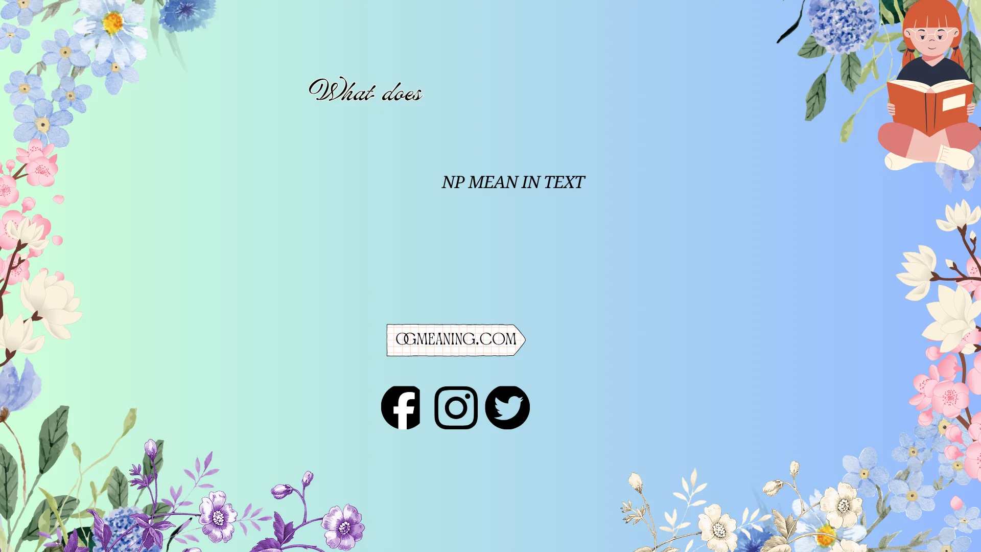 what does np mean in text