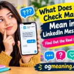 what does the check mark mean in linkedin messages