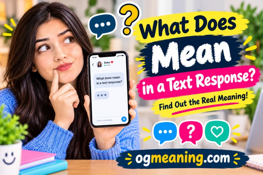 what does ... mean in a text response