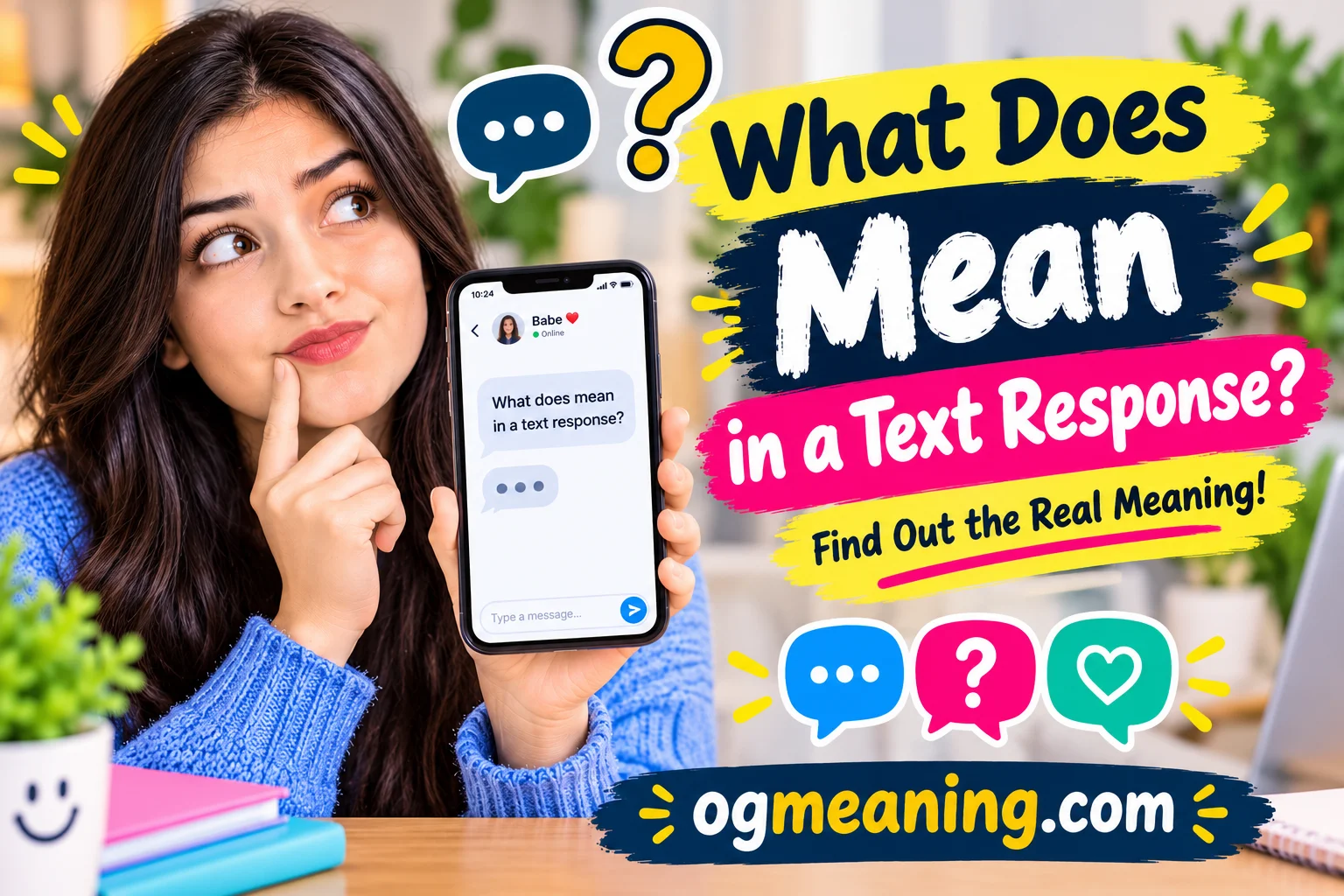 what does ... mean in a text response