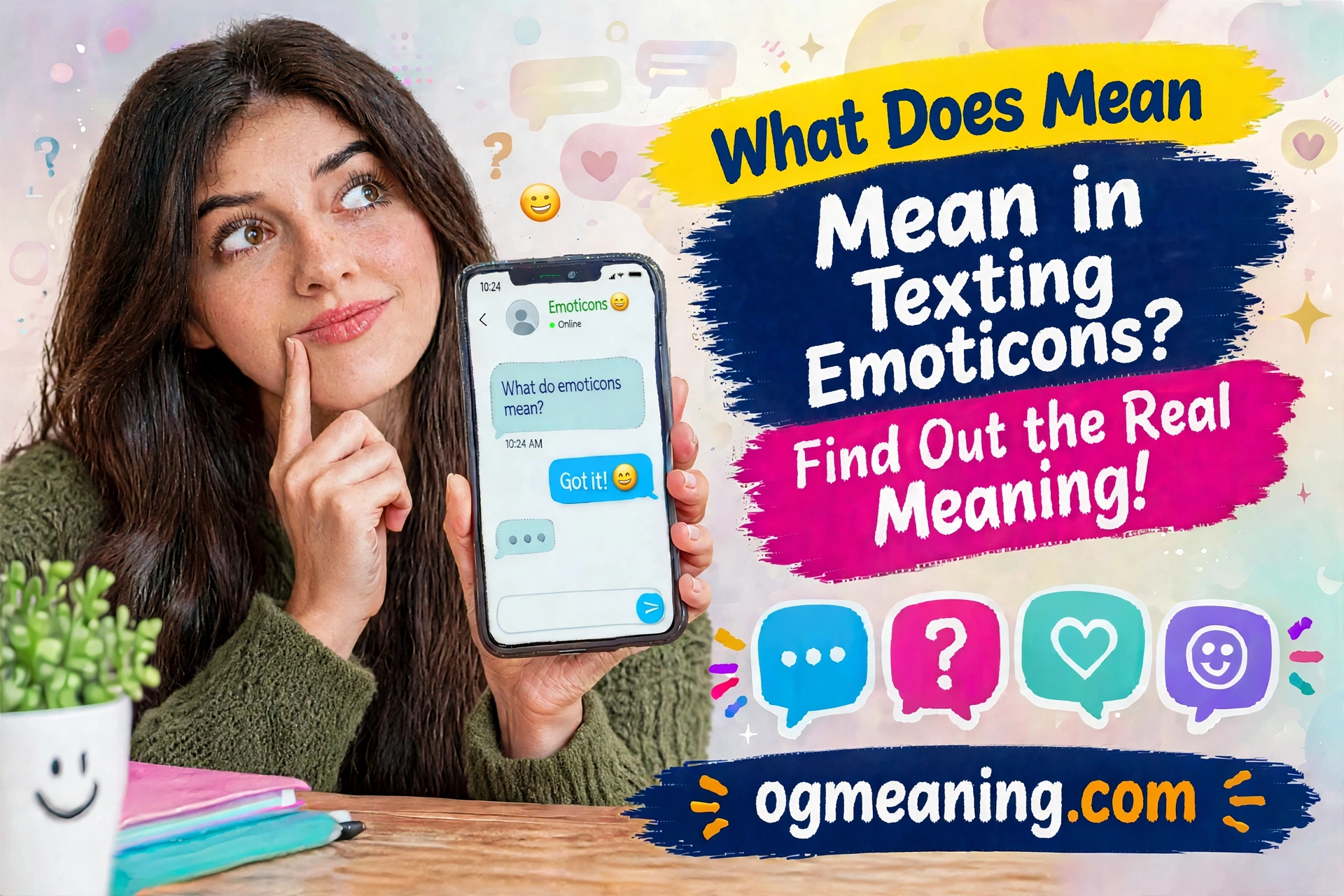 what do emoticons mean in texting