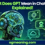 what does gpt mean in chat gpt