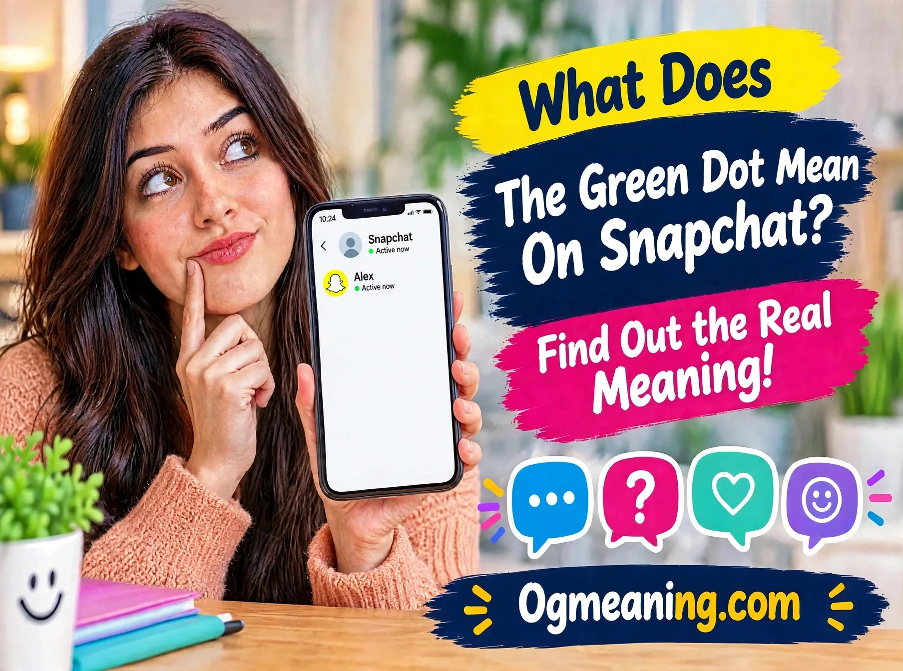 what does the green dot mean on snapchat