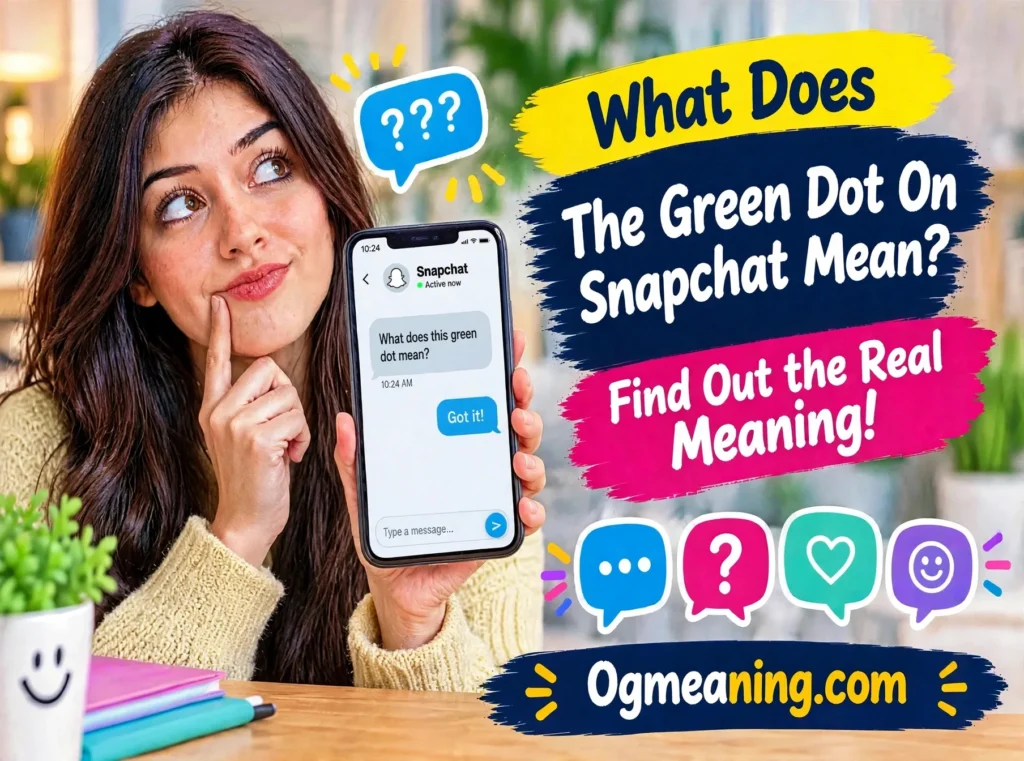 green dot on Snapchat