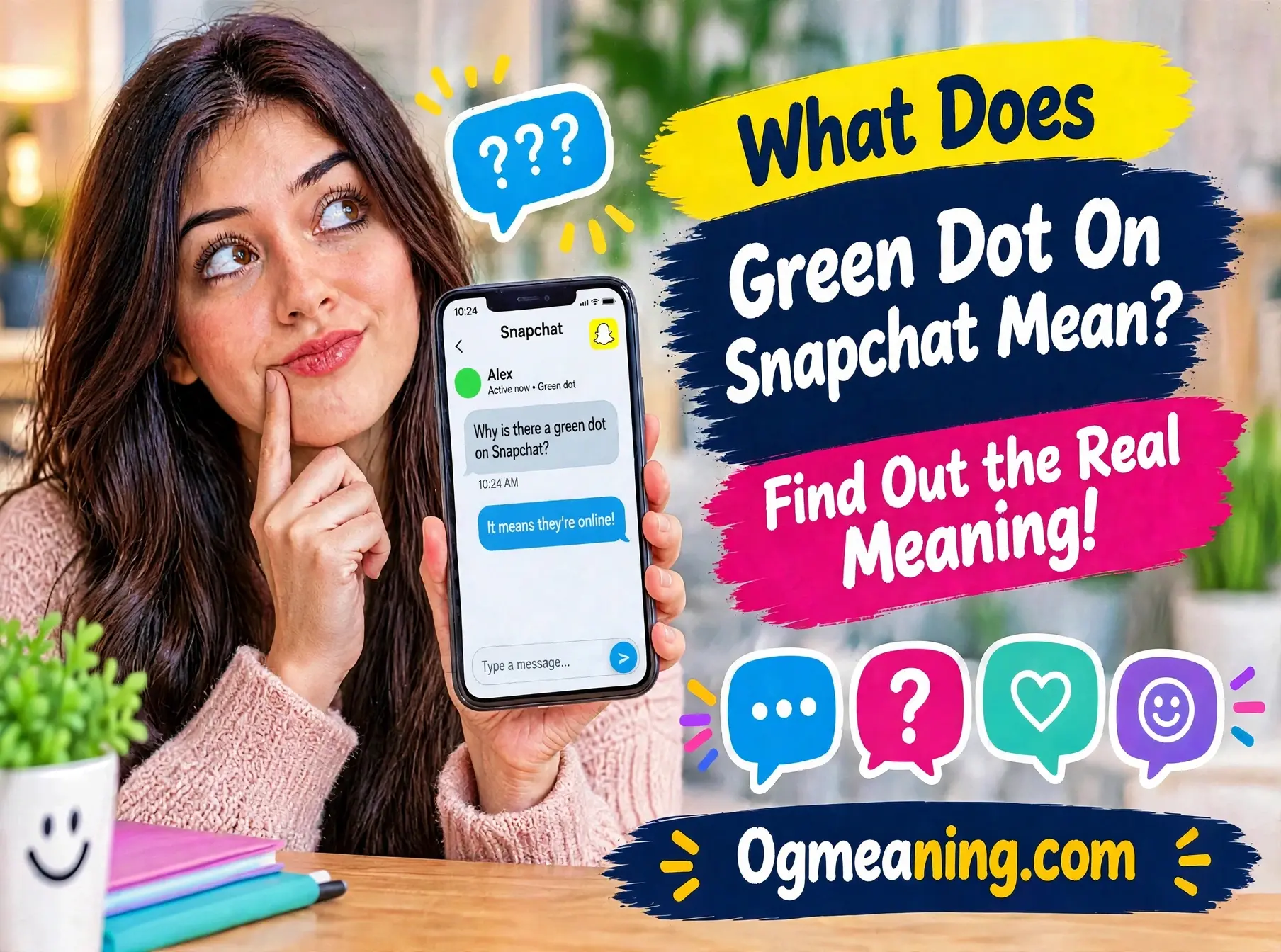 what does green dot on snapchat mean