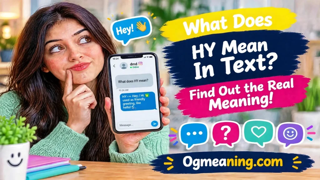 what does hy mean in text