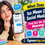 what does iso mean on social media