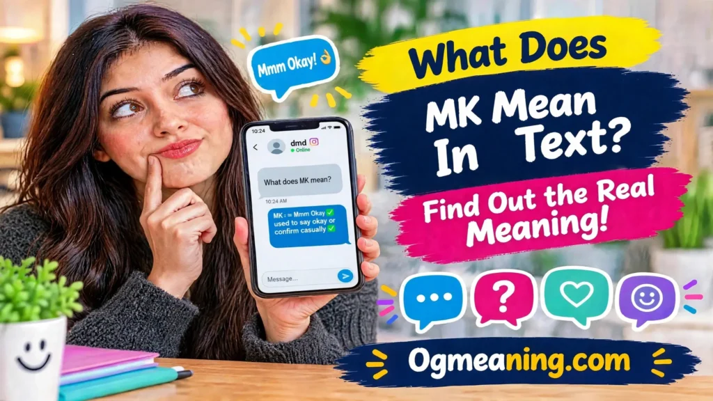 what does mk mean in text
