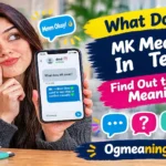 what does mk mean in text