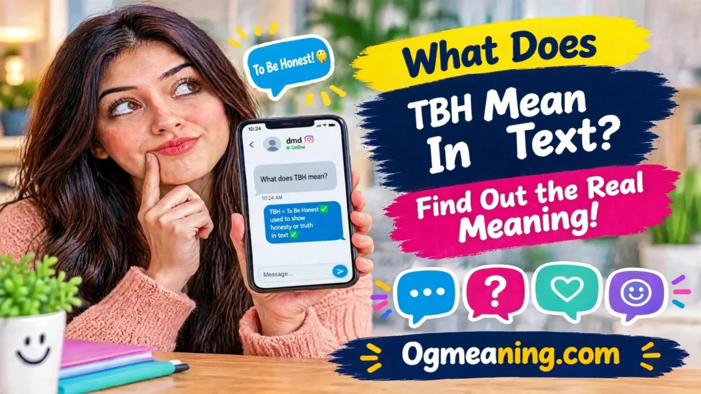 what does tbh mean in text