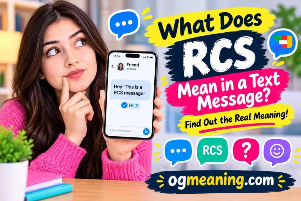 what does rcs mean in a text message