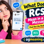 what does rcs mean in a text message