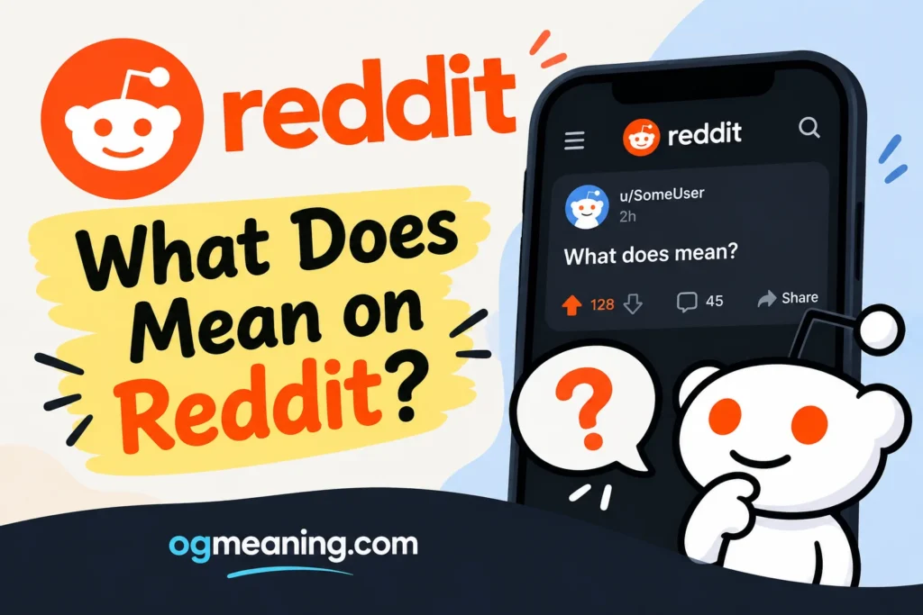 what does mean on reddit