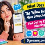 what does the yellow heart mean on snapchat
