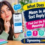 what does it mean in a text reply