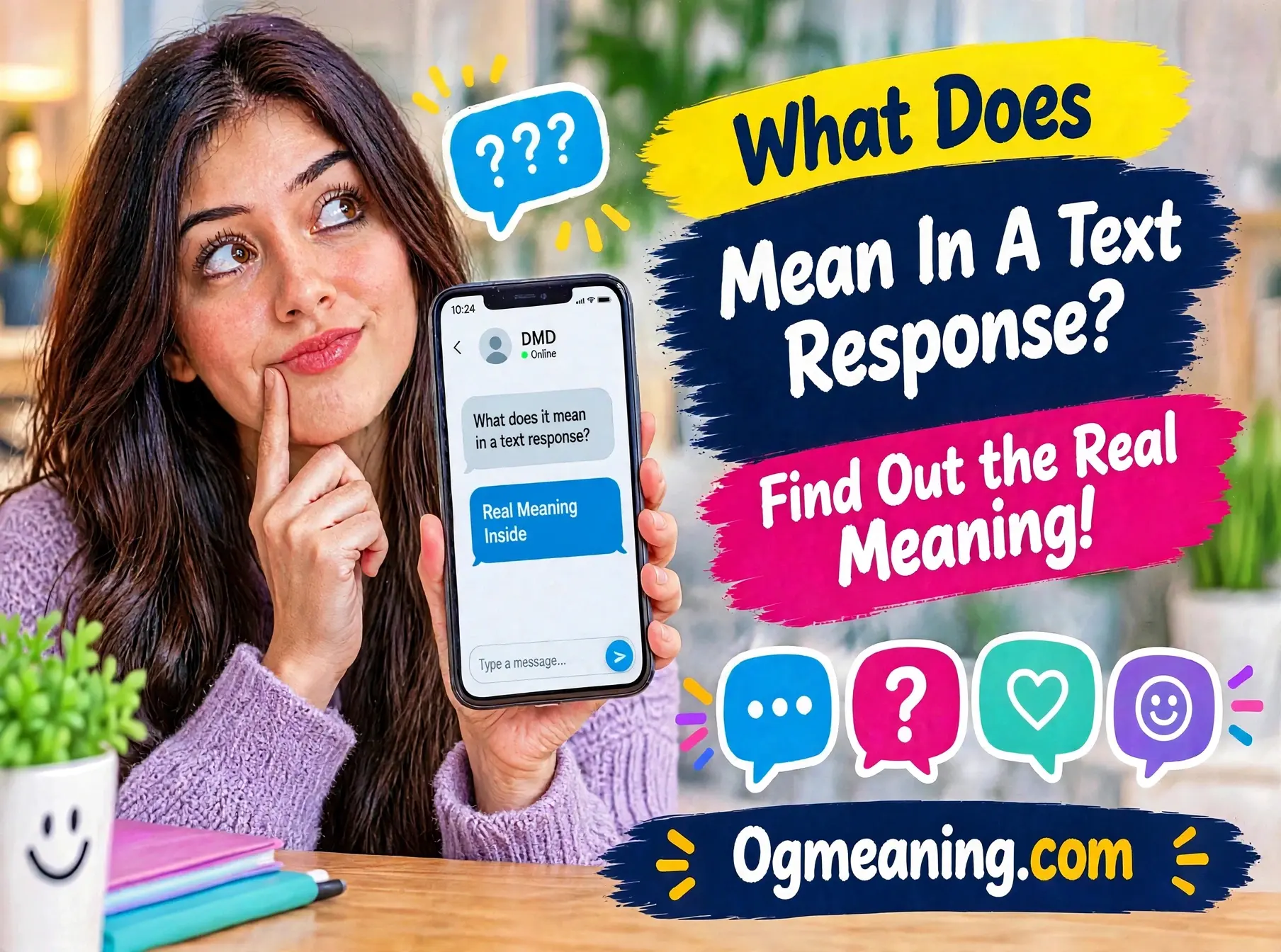 what does mean in a text response
